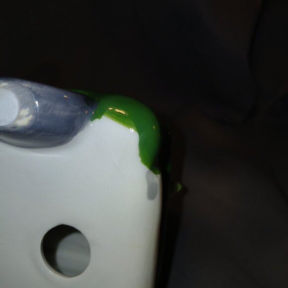 St. Patricks Day Ceramic Green Truck With Shamrocks By Kohls New with Tags Patty - Picture 6 of 16